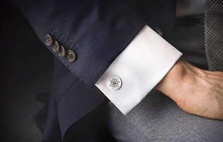 激光打標西裝袖扣：袖里玄機，扣人心弦