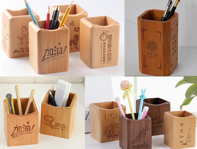 激光雕刻筆筒，書房更添文藝氣息