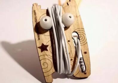 激光切割耳機繞線器，收納從未如此簡單