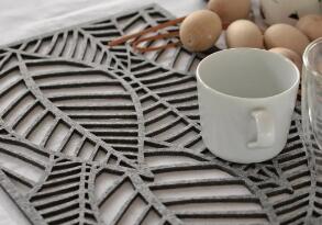 激光切割餐墊，美觀又衛(wèi)生